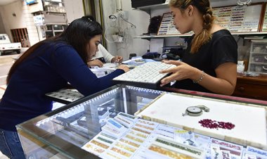 Chợ kinh doanh đá quý và chế tác tại Thái Lan