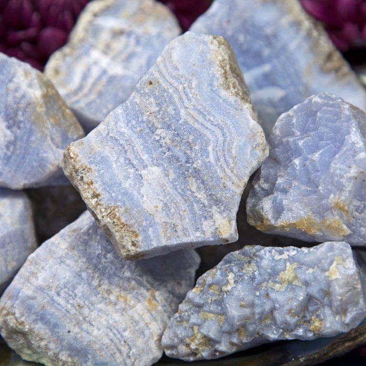 Mã não ren xanh(Blue Lace Agate)