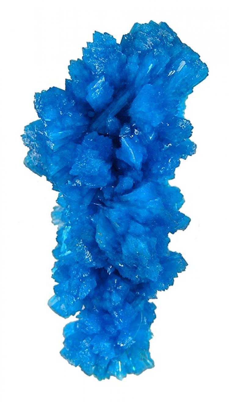 Stalactitic cavansite, 3.6 x 2.1 x 1.8 cm, Wagholi, Pune District, Maharashtra, India