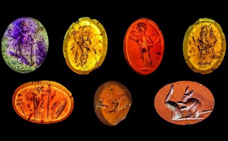 Phát hiện 30 viên đá quý khắc tranh thời La Mã