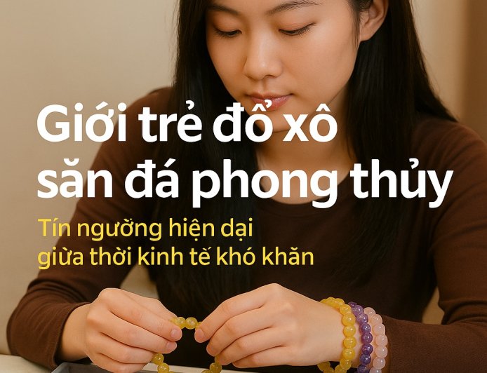 Giới trẻ đổ xô săn đá phong thủy: Tín ngưỡng hiện đại giữa thời kinh tế khó khăn