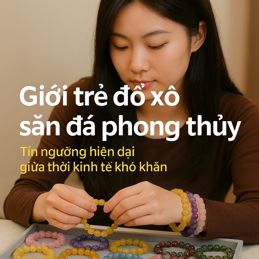 Giới trẻ đổ xô săn đá phong thủy: Tín ngưỡng hiện đại giữa thời kinh tế khó khăn