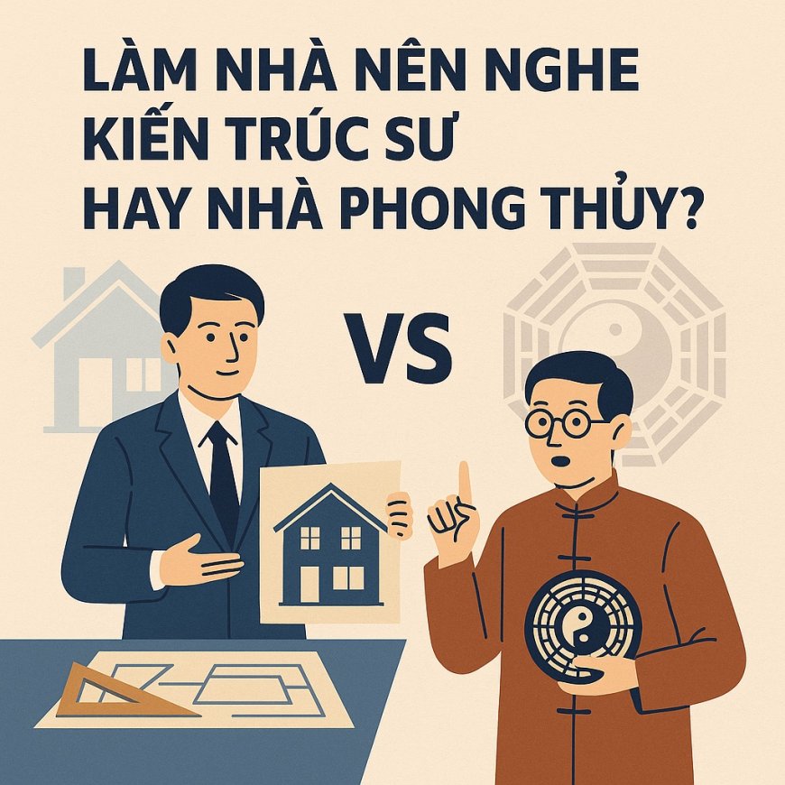 Xây nhà: Nên nghe kiến trúc sư hay nhà phong thủy?